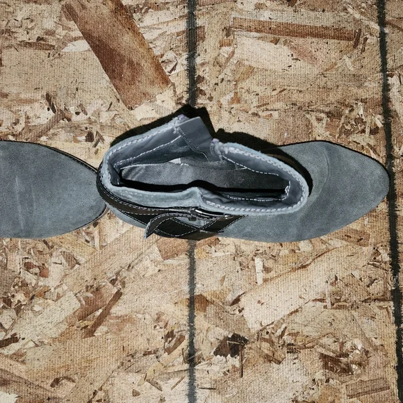 SONOMA Women's Ankle Boots Side Zip, Buckle (Gray Black) - SIZE 9 - Picture 7 of 8